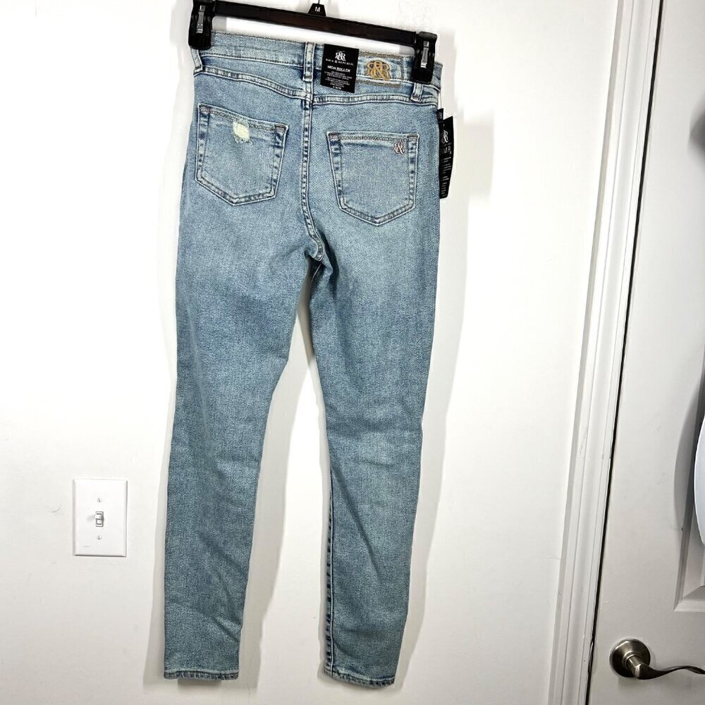 Rock & Republic Women's High Roller High Rise Skinny Jean Size 4 Blue Stretch - Picture 6 of 13